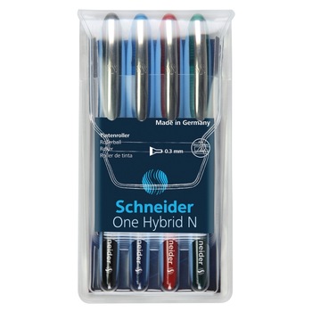 Roller Schneider One Hybrid N, 0.3 mm, 4/portofel Roller Schneider One Hybrid N, 0.3 mm, 4/portofel