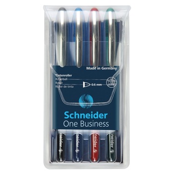 Roller Schneider One Business, 0.6 mm 4/portofel Roller Schneider One Business, 0.6 mm 4/portofel