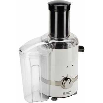 Storcator de fructe Russell Hobbs 22700-56 3in1 Ultimate, 3 aparate in 1: storcator, presa citrice si blender, 75mm, 700 ml, 800 W, Alb Storcator de fructe Russell Hobbs 22700-56 3in1 Ultimate, 3 aparate in 1: storcator, presa citrice si blender, 75mm, 700 ml, 800 W, Alb