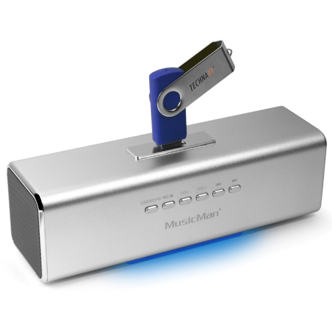 Boxa portabila MusicMan MA SoundStation, Silver