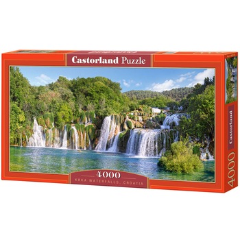 Puzzle Castorland, Cascada Krka, Croatia, 4000 piese Puzzle Castorland, Cascada Krka, Croatia, 4000 piese