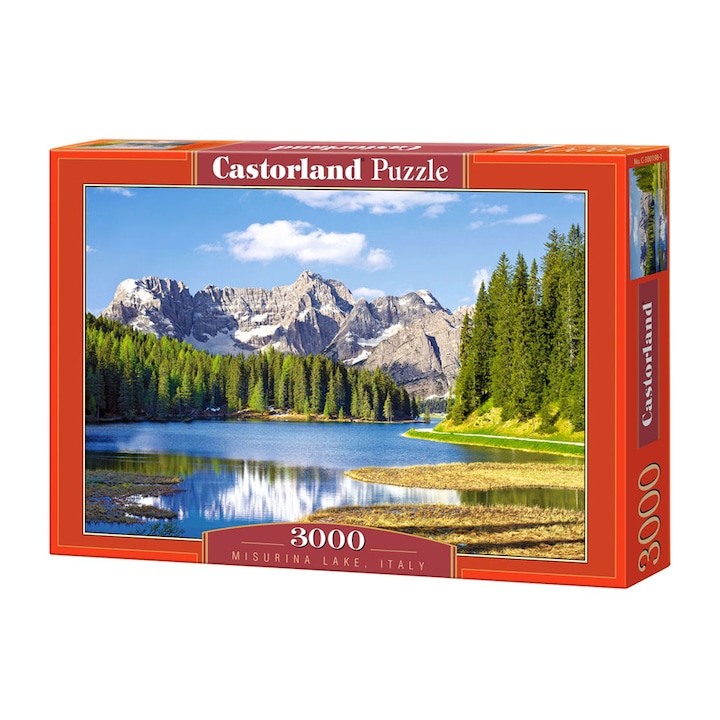 Castorland puzzle, Misurina-tó, Olaszország, 3000 darab