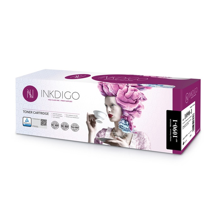 Cartus toner, INKDIGO, compatibil, TN--1090, Negru, 1500 pagini