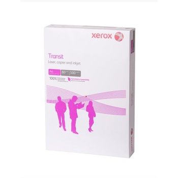 Hartie copiator Xerox Transit, A4, 80g/mp, 500 coli/top Hartie copiator Xerox Transit, A4, 80g/mp, 500 coli/top