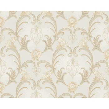 Tapet, AS Creation, 943384, bej/metalic, 10.05 x 0.53 m, vinil compact Tapet, AS Creation, 943384, bej/metalic, 10.05 x 0.53 m, vinil compact