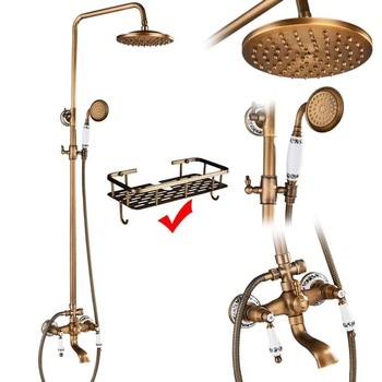 Coloana de dus TRENDY'S , bronz antichizat, broderie ceramica Coloana de dus TRENDY'S , bronz antichizat, broderie ceramica