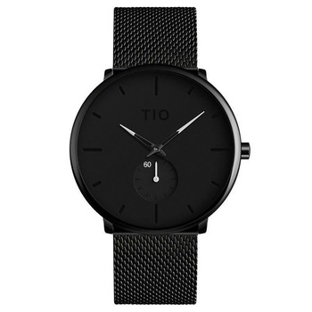 Ceas de dama TIO, Casual, Fashion, Elegant, Business, Analog, Otel inoxidabil, Bratara tip plasa, Negru Ceas de dama TIO, Casual, Fashion, Elegant, Business, Analog, Otel inoxidabil, Bratara tip plasa, Negru