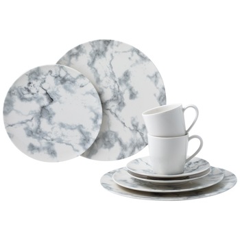 Set 8 piese Marmory White - 402201 Set 8 piese Marmory White - 402201