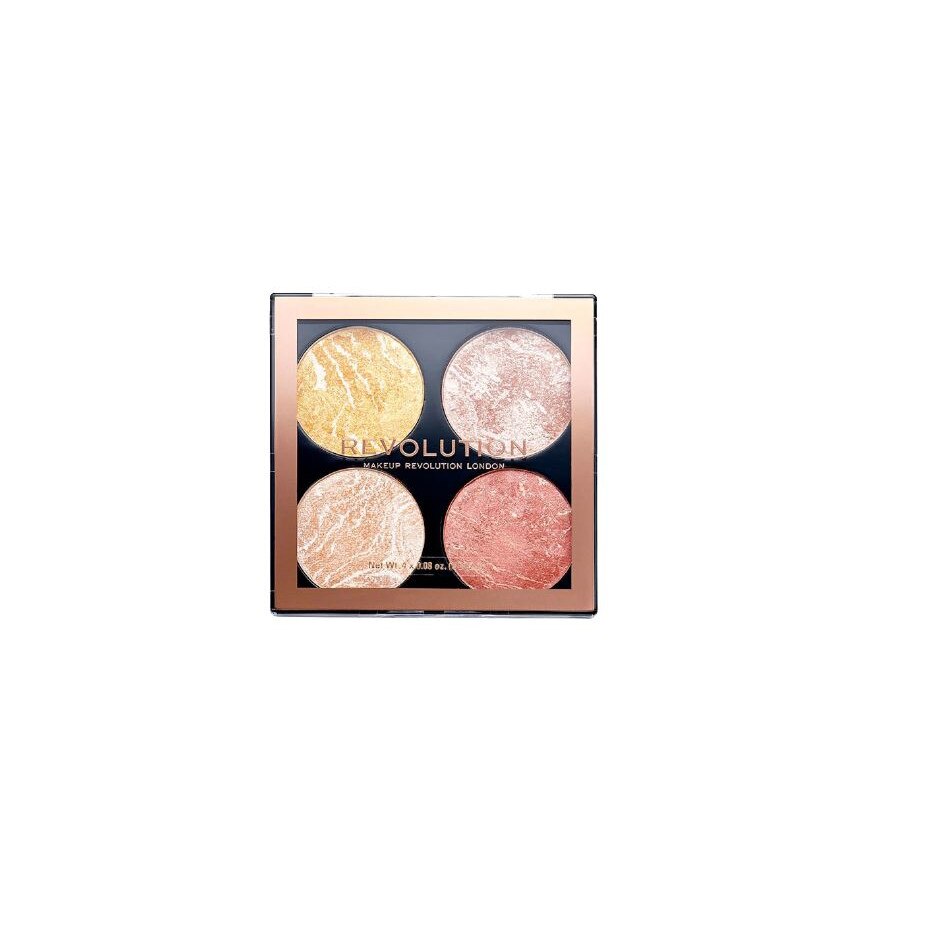 Paleta de machiaj Makeup Revolution Cheek Kit Make it Count, 4 x 2.2 g