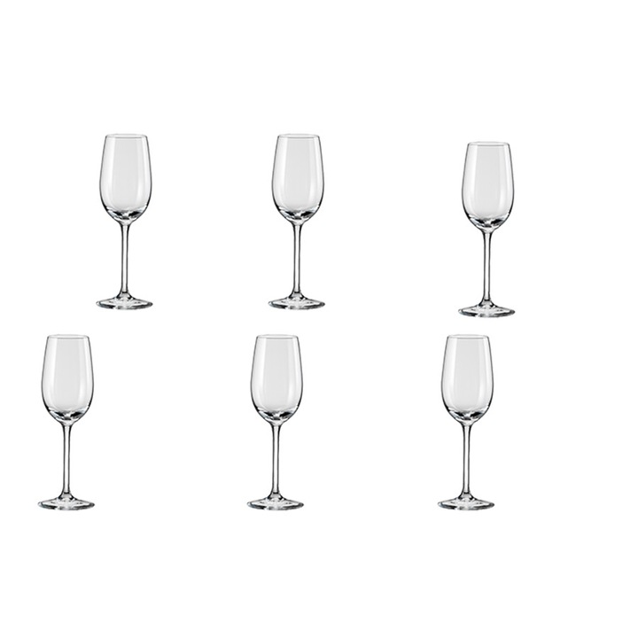 Set 6 pahare BOHEMIA CRISTAL SPECIAL ITEM pentru vin 110ml