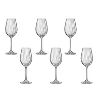 set 6 pahare vin albroserosu bohemia cristal waterfall 350ml imagen 6_0_
0