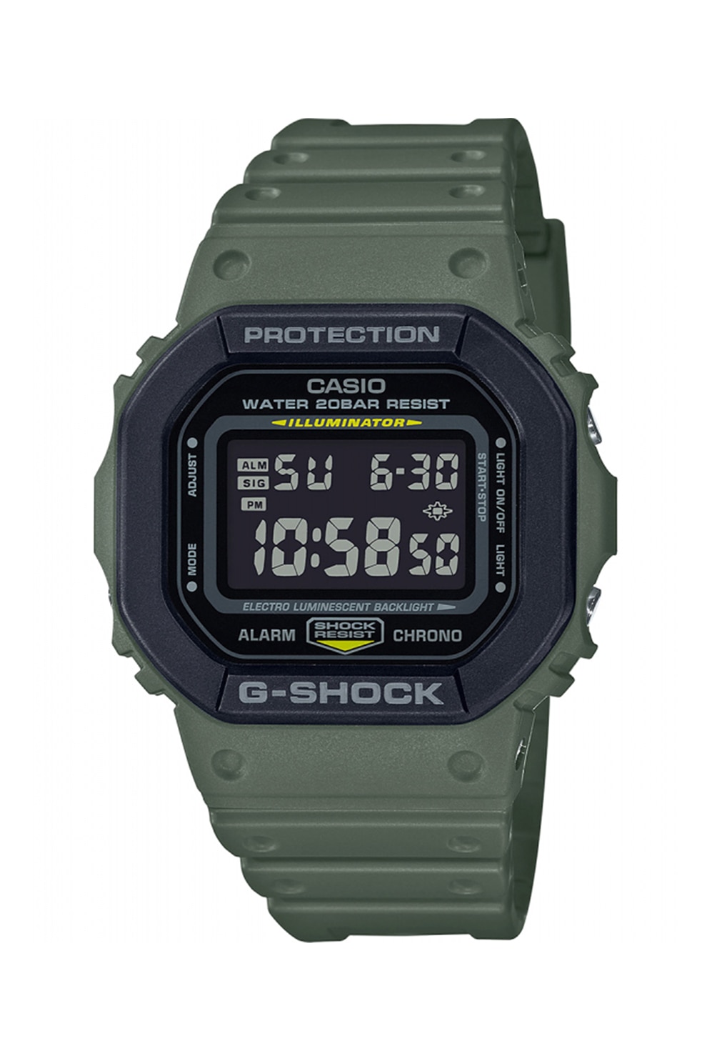 Casio, Ceas cu afisaj digital The Origin, Verde militar