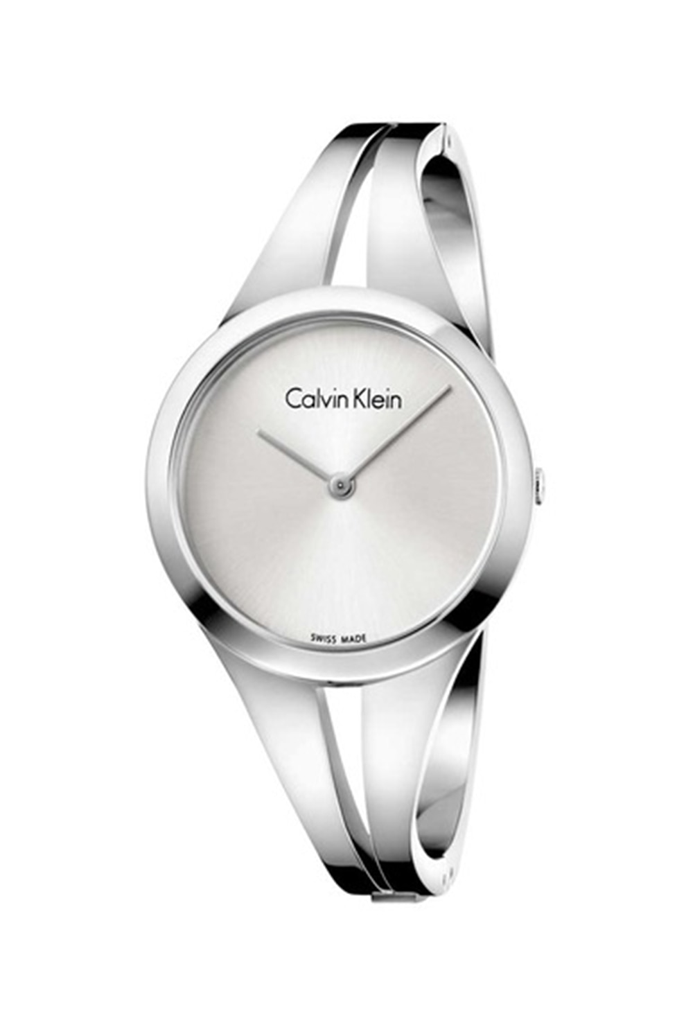 CALVIN KLEIN, Ceas de otel inoxidabil Addict, Argintiu inchis