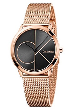 CALVIN KLEIN, Ceas unisex Minimal, Auriu rose CALVIN KLEIN, Ceas unisex Minimal, Auriu rose