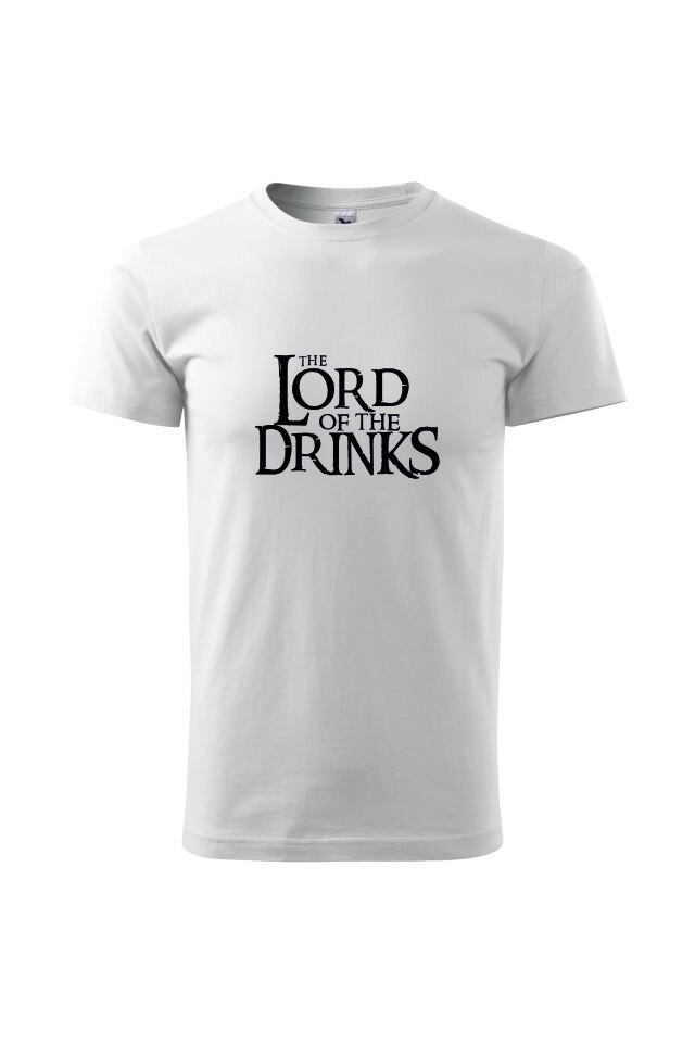 Tricou barbati lord, Alb/Negru