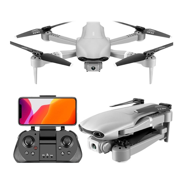 SLX F3 drón, GPS, összecsukható karok, 5G wifi, hazatérés funkció, 4K HD kamera élő közvetítéssel a telefonon, akkumulátor kapacitása: 7.4V 2000 mAh, repülési autonómia ~23perc