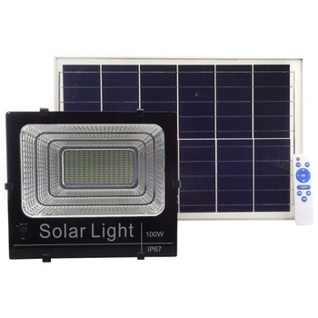 Proiector LED SMD 100W cu Panou solar Proiector LED SMD 100W cu Panou solar