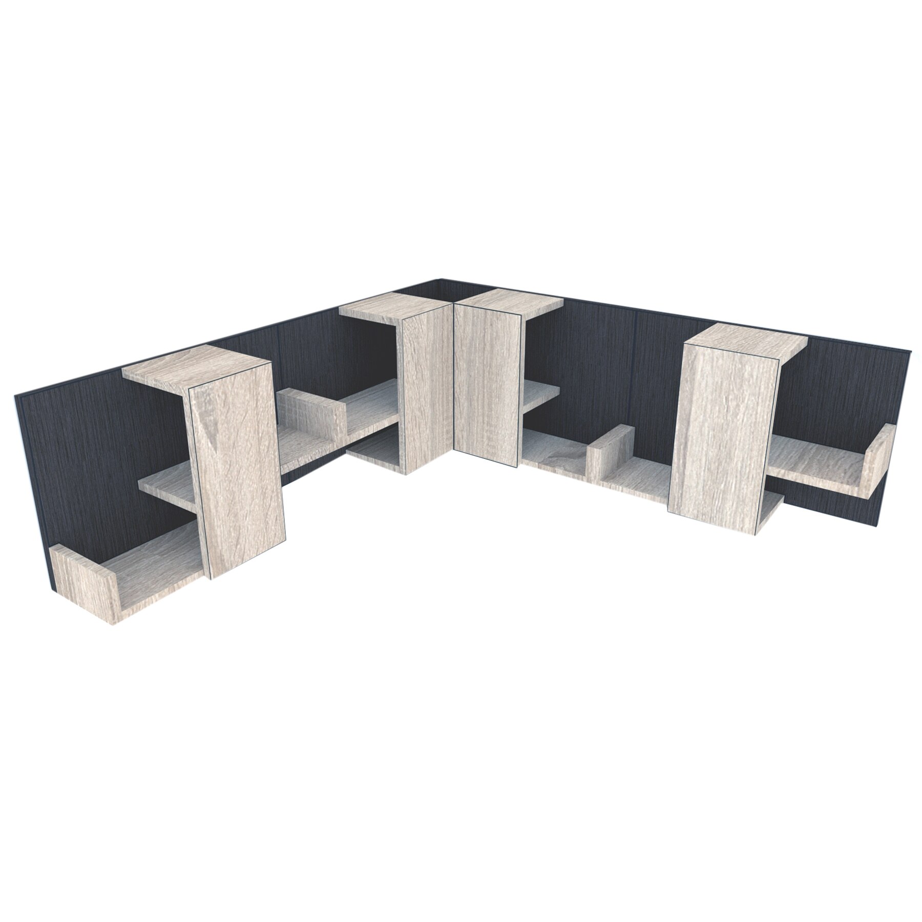 Raft Suprapozabil de Colt Genarom Bob 4, DS / Decor 8548, 120/120 x 40 x 20 cm