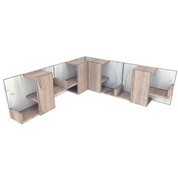 Raft Suprapozabil de Colt Genarom Bob 4, DS / Decor K001, 120/120 x 40 x 20 cm Raft Suprapozabil de Colt Genarom Bob 4, DS / Decor K001, 120/120 x 40 x 20 cm