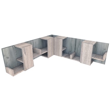 Raft Suprapozabil de Colt Genarom Bob 4, DS / Decor K002, 120/120 x 40 x 20 cm Raft Suprapozabil de Colt Genarom Bob 4, DS / Decor K002, 120/120 x 40 x 20 cm