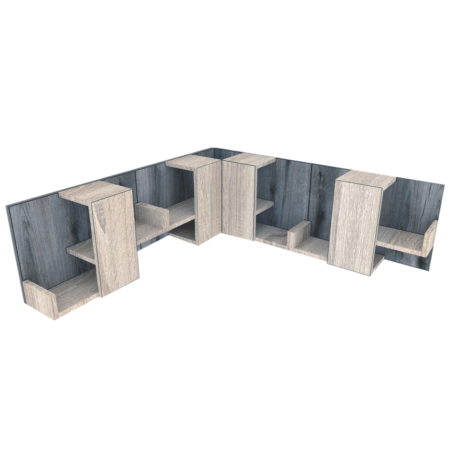 Raft Suprapozabil de Colt Genarom Bob 4, DS / Decor K366, 120/120 x 40 x 20 cm