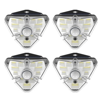 Set lampi solare exterioare LED Baseus cu detector de miscare, 4 bucati Set lampi solare exterioare LED Baseus cu detector de miscare, 4 bucati