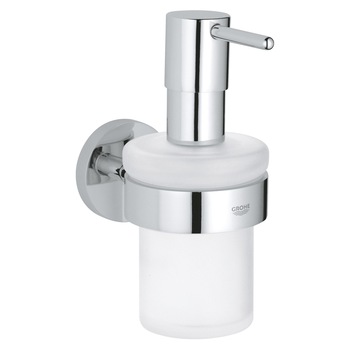 Dozator sapun Grohe Essentials 40448001, montare pe perete, fixare ascunsa, 160 ml, Crom Dozator sapun Grohe Essentials 40448001, montare pe perete, fixare ascunsa, 160 ml, Crom