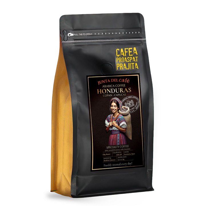 Cafea Proaspat Prajita, 500 gr, Honduras Specialty Coffee, 100% Arabica, boabe