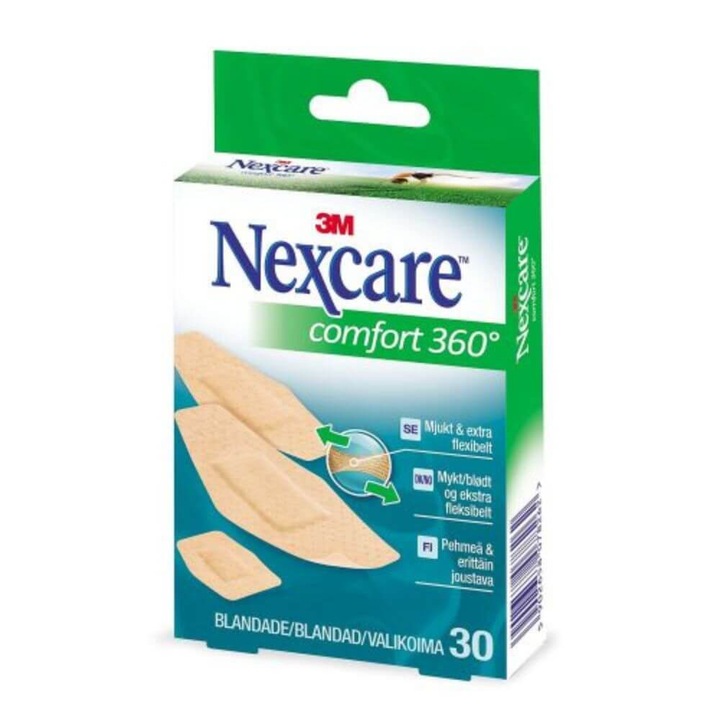 30 darab NEXCARE Comfort 360 tapasz készlet
