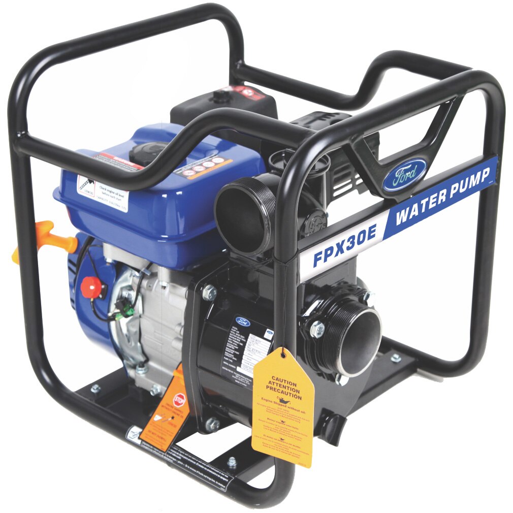 Motopompa pentru apa curata Ford-Tools FPX30E, 5.4 CP, 4 timpi, 58 mc/h debit apa, demaror la sfoara, 7m adancime absorbtie 3.6 l rezervor