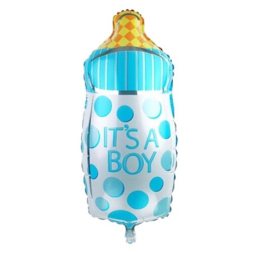 Balon din folie pentru petrecere Biberon, It's a Boy, Bleu, 75 cm - Krista®
