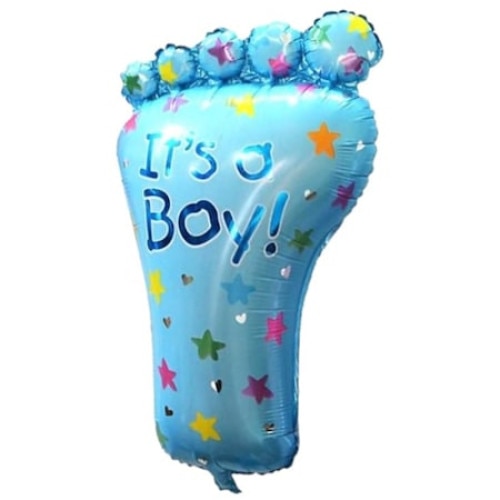 Balon din folie pentru petrecere Piciorus, It's a Boy, Bleu, 75 cm - Krista®