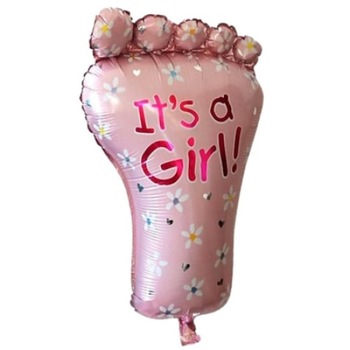 Balon din folie pentru petrecere Piciorus, It's a Girl, Roz, 75 cm - Krista® Balon din folie pentru petrecere Piciorus, It's a Girl, Roz, 75 cm - Krista®
