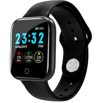 Ceas Smartwatch si Bratara Fitness Fashion Ideal 5.0, Monitorizare ritm cardiac si tensiune arteriala, Afisaj multiplu, Notificari apeluri/mesaje, Music Play Control, Silicon Negru Ceas Smartwatch si Bratara Fitness Fashion Ideal 5.0, Monitorizare ritm cardiac si tensiune arteriala, Afisaj multiplu, Notificari apeluri/mesaje, Music Play Control, Silicon Negru