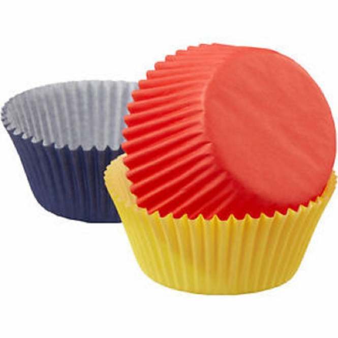 Set 75 cupe de copt tricolor pentru briose, Wilton