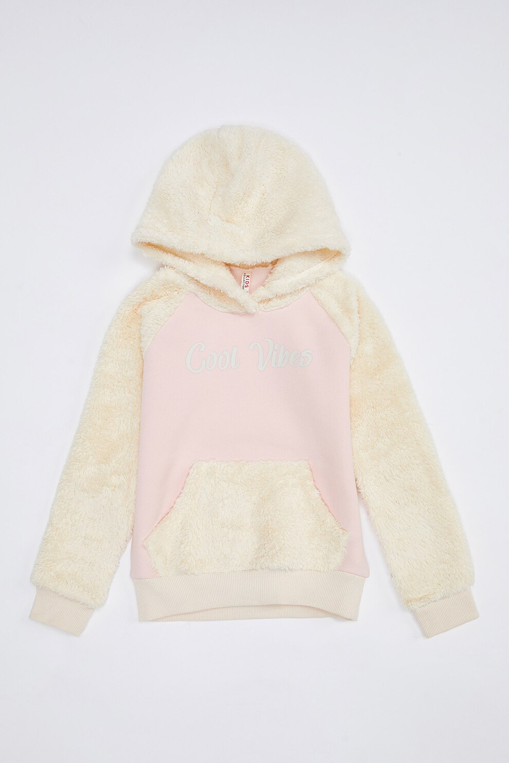 DeFacto, Hanorac cu segmente din teddy, Roz/Bej