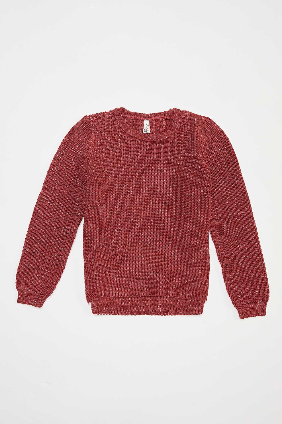 DeFacto, Pulover cu decolteu la baza gatului, Rosu inchis