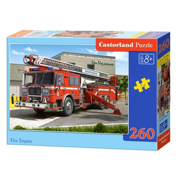 Puzzle Castorland, Fire Engine, 260 piese Puzzle Castorland, Fire Engine, 260 piese