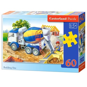 Puzzle Castorland, Building Site, 60 piese Puzzle Castorland, Building Site, 60 piese