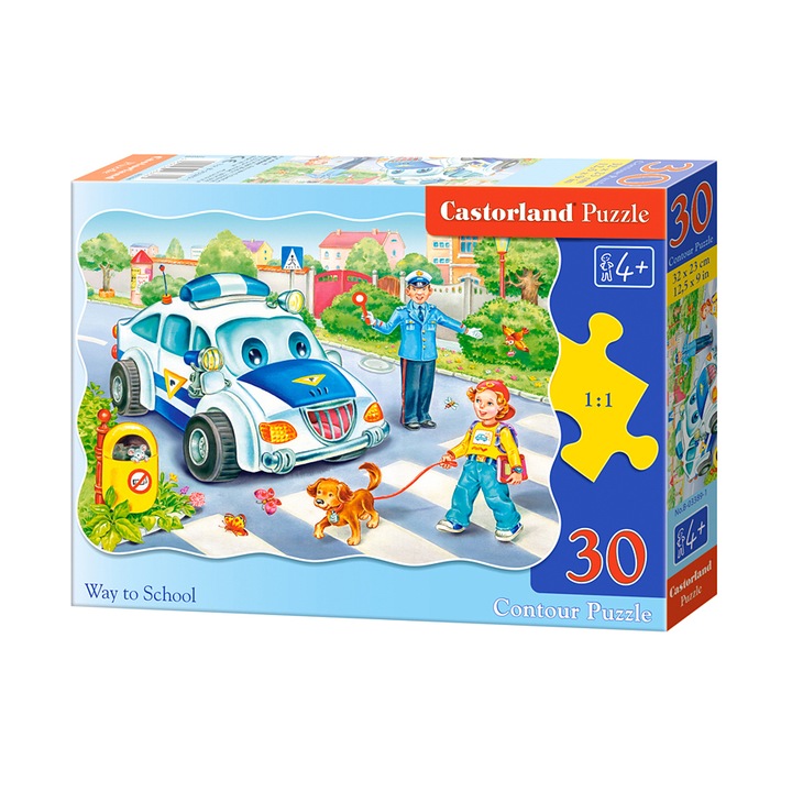 Puzzle Castorland, Drumul spre scoala, 30 piese
