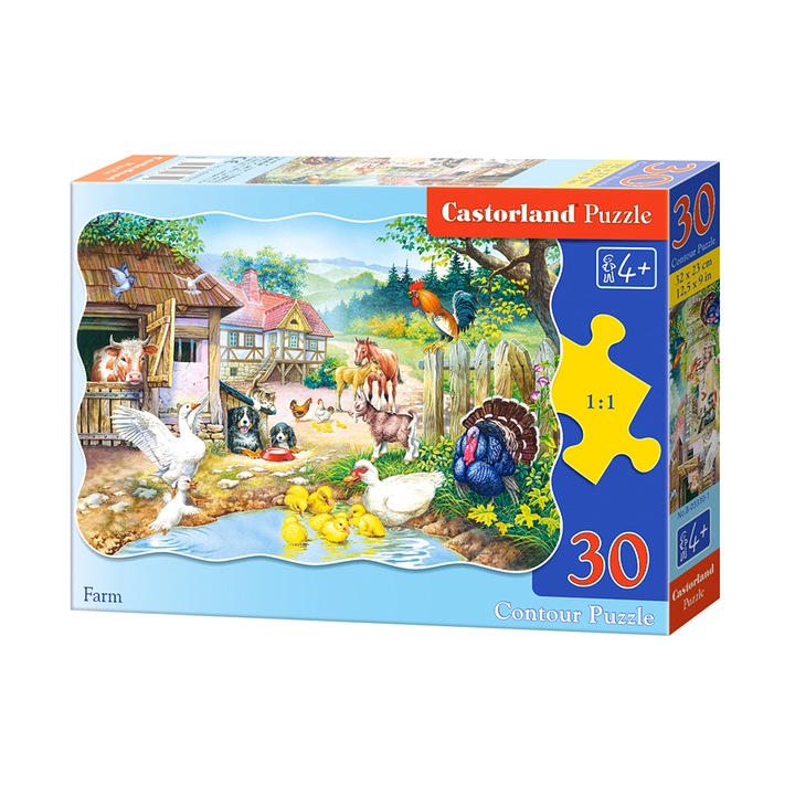 Puzzle Castorland, Ferma, 30 piese