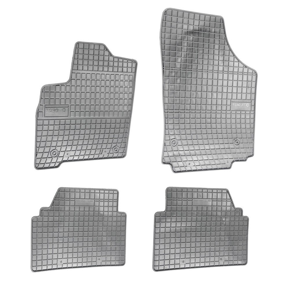 Set covorase auto BestAutoVest din cauciuc Opel Meriva 2003-2010 culoare Gri presuri 4 buc.