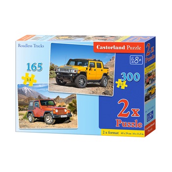 Set 2 puzzle Premium Castorland, Roadless Tracks, 165, 300 piese Set 2 puzzle Premium Castorland, Roadless Tracks, 165, 300 piese