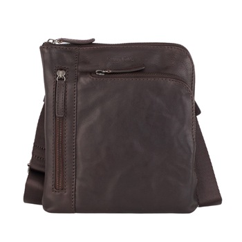 Geanta de umar pentru barbati, Silver Flame, SFT8586S, Maro inchis Geanta de umar pentru barbati, Silver Flame, SFT8586S, Maro inchis