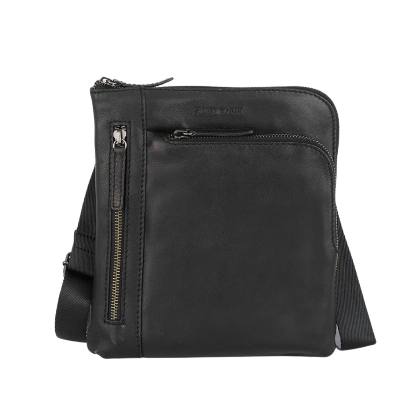 Geanta de umar pentru barbati, Silver Flame, SFT8585S, Negru