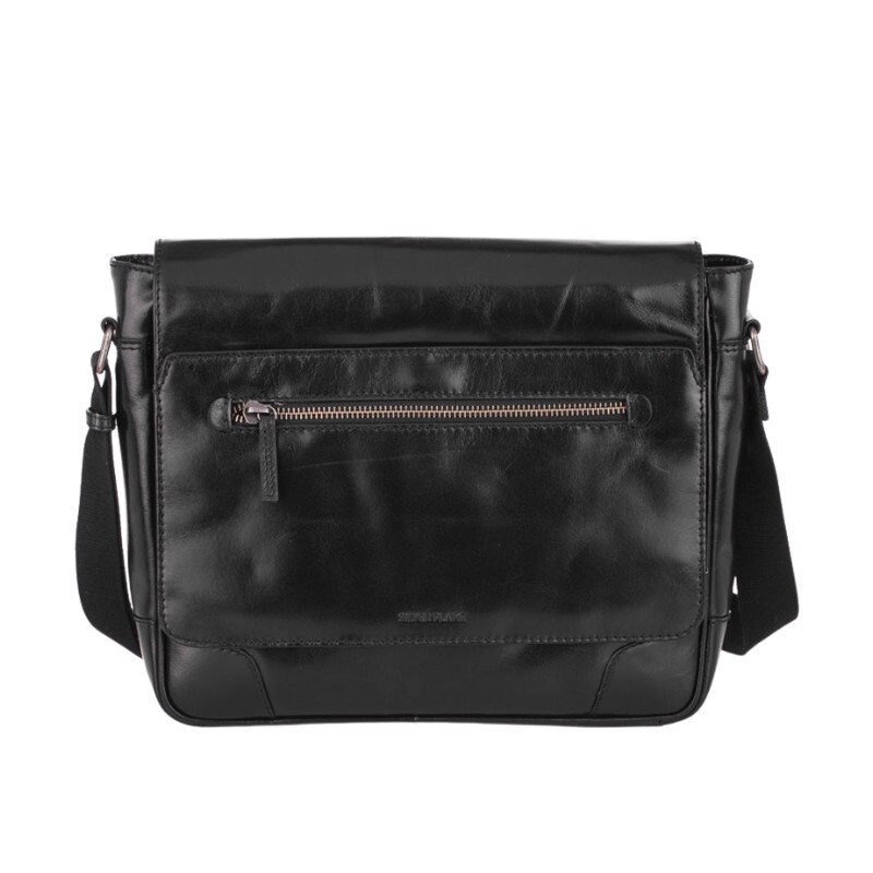 Geanta de umar pentru barbati, Silver Flame, SFT8388, Negru