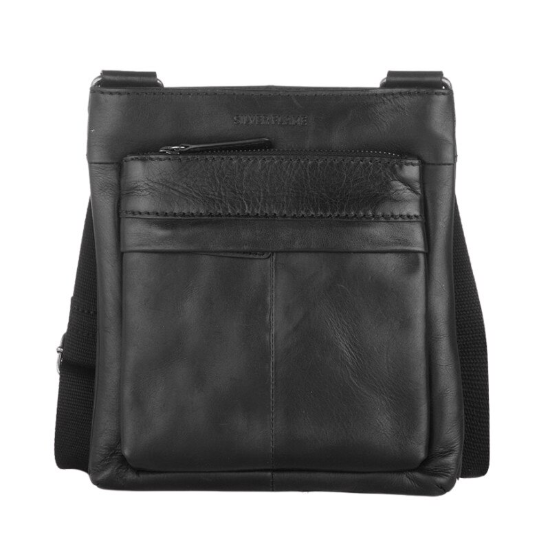 Geanta de umar pentru barbati, Silver Flame, SFT8282S, Negru