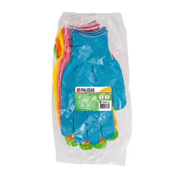Set manusi, 5buc, culori, verde, fuxia, galben, blue, orange, punct PVC, marime L Set manusi, 5buc, culori, verde, fuxia, galben, blue, orange, punct PVC, marime L