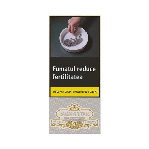 Tigari de Foi Senator Midi Argentum 10g (4 tigari)