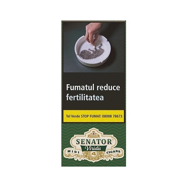 Tigari de Foi Senator Viridis 10g (4 tigari) mentolate